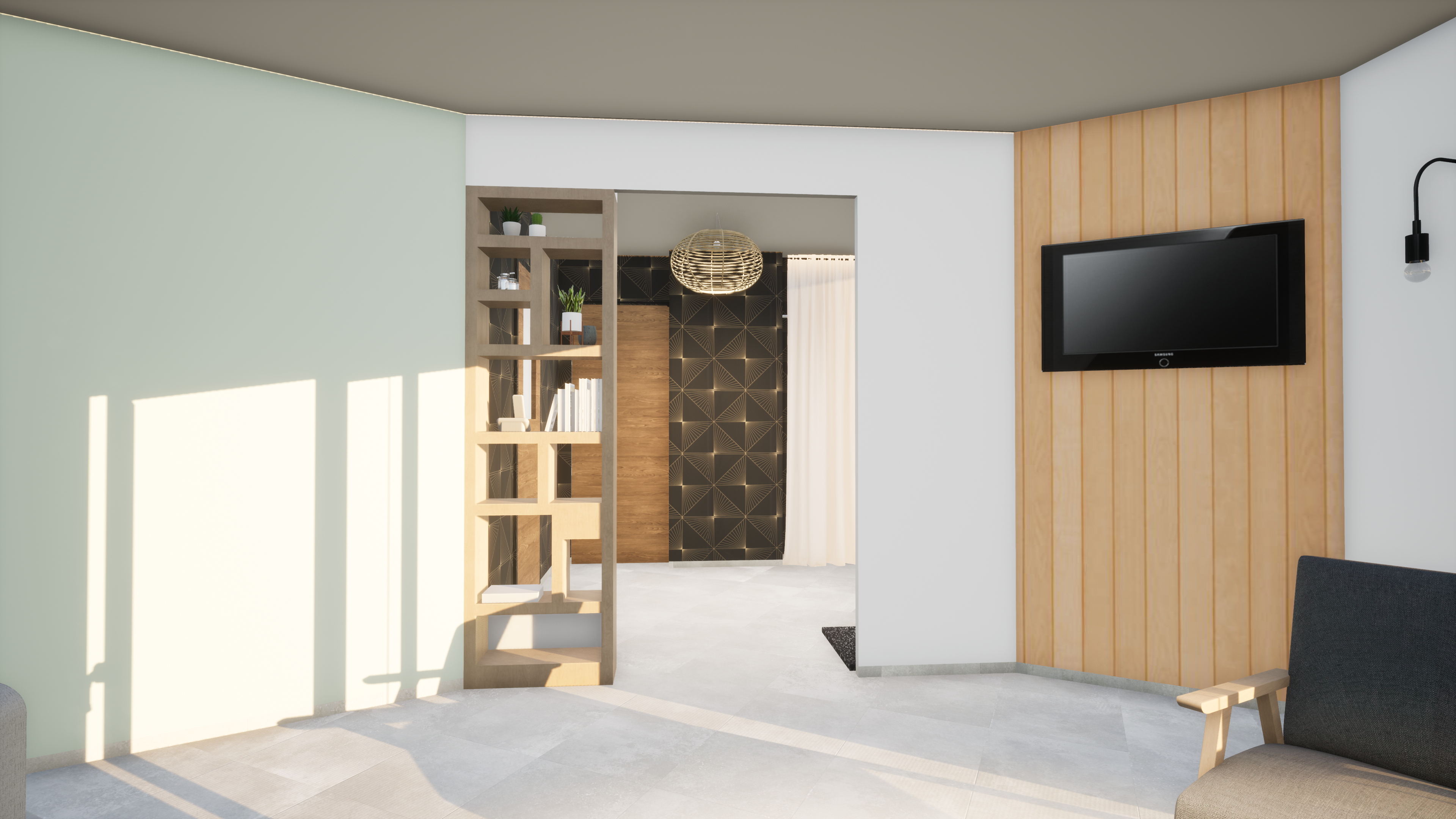 Aménagement fonctionnel de l’entrée avec circulation fluide – projet Bodelière