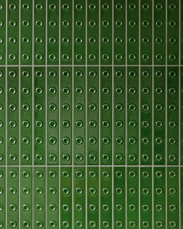 Vue de la faïence murale — Projet Italie, architecture d’intérieur Rennes